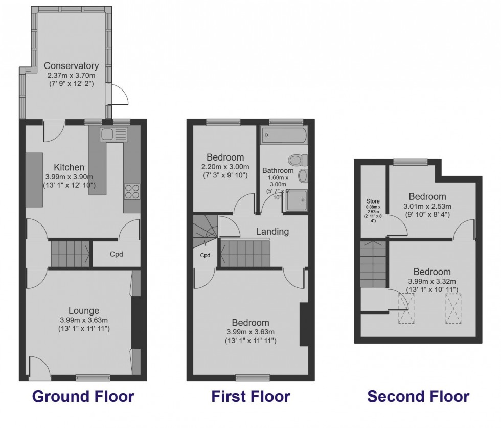 Floorplan for Agnes Road, Barnsley