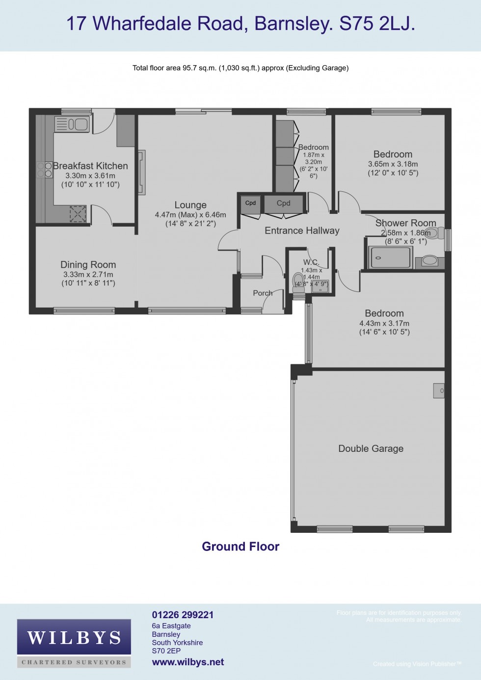 Floorplan for Wharfedale Road, Pogmoor, Barnsley