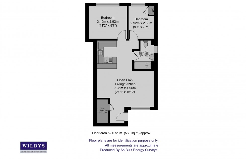 Floorplan for Pepper Tree Court, Pepper Street, Hoyland, Barnsley
