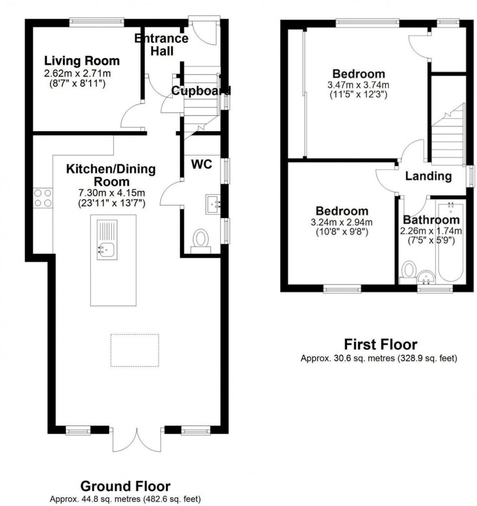 Floorplan for Princess Street, Mapplewell, Barnsley
