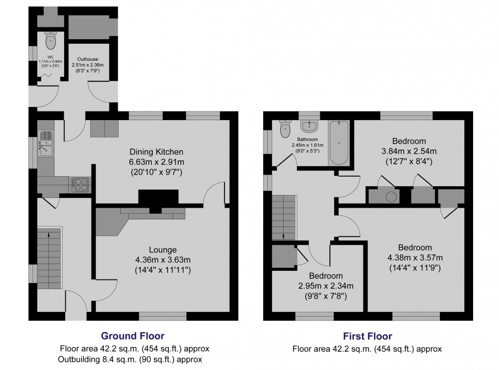 Floorplan for Chatsworth Road, Athersley South, Barnsley
