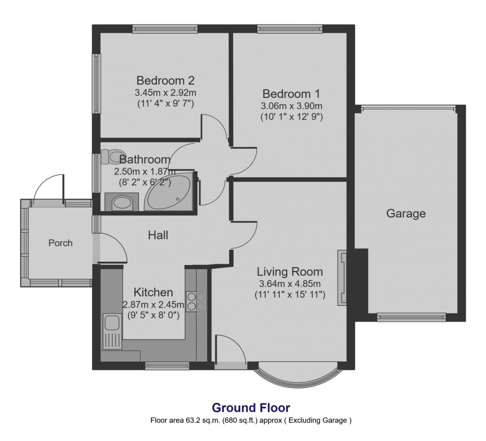 Floorplan for Barnwell Crescent, Wombwell, Barnsley