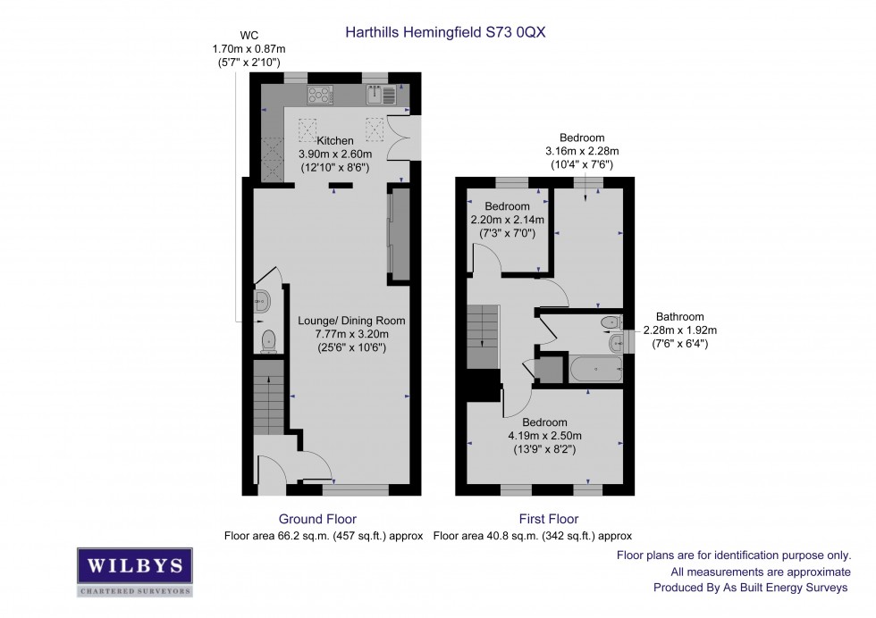 Floorplan for Hart Hills, Hemingfield, Barnsley