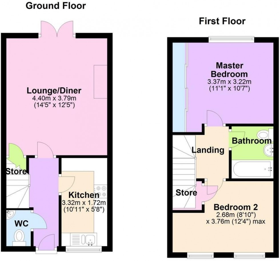 Floorplan for Hazelwood, Monk Bretton, Barnsley