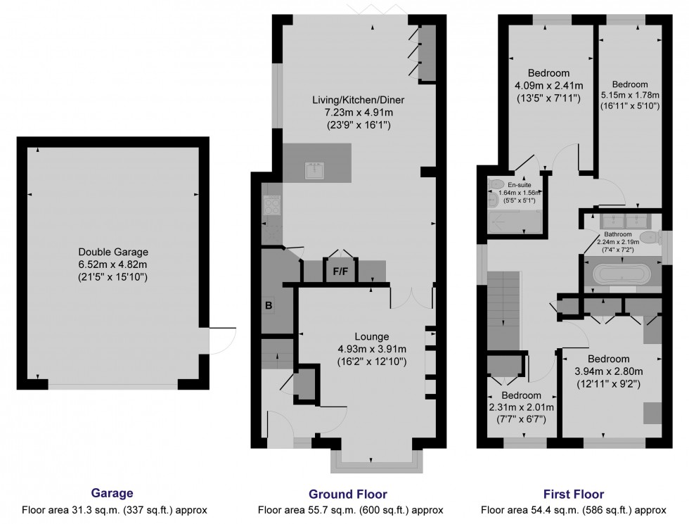 Floorplan for Melford Close, Mapplewell, Barnsley