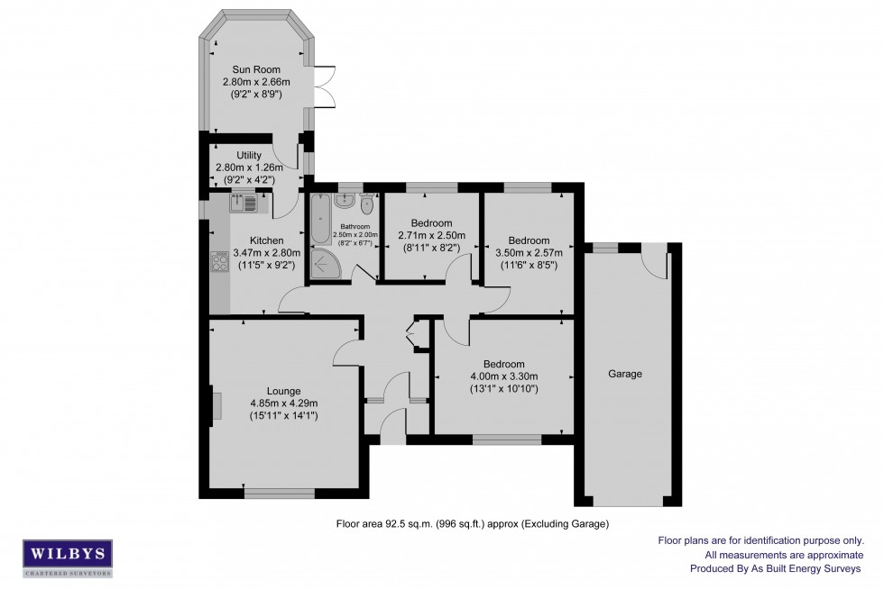 Floorplan for Northumberland Way, Ardsley, Barnsley
