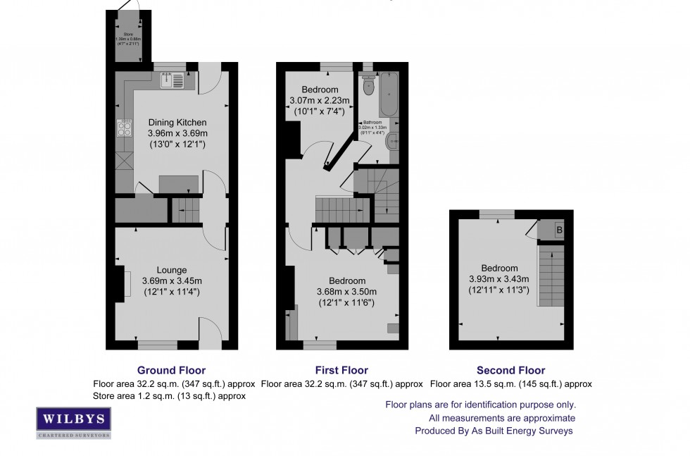 Floorplan for Grasmere Road, Barnsley