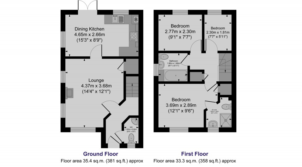 Floorplan for Shepherd Way, Royston, Barnsley