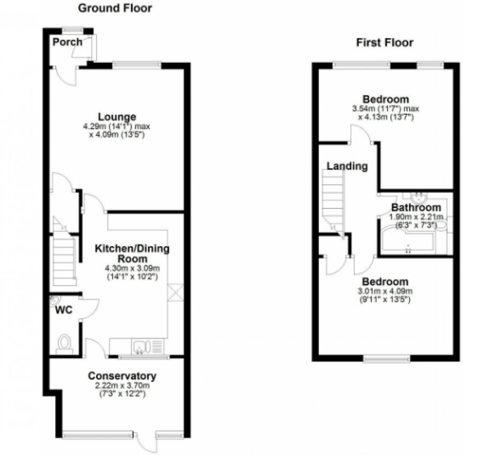 Floorplan for Wellhouse Way, Penistone, Sheffield