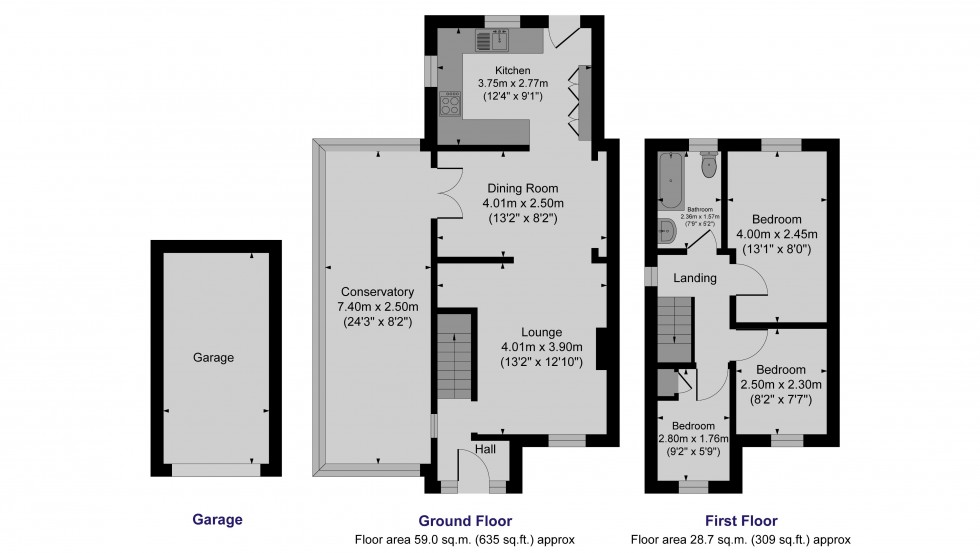 Floorplan for Brow Close, Ward Green, Barnsley