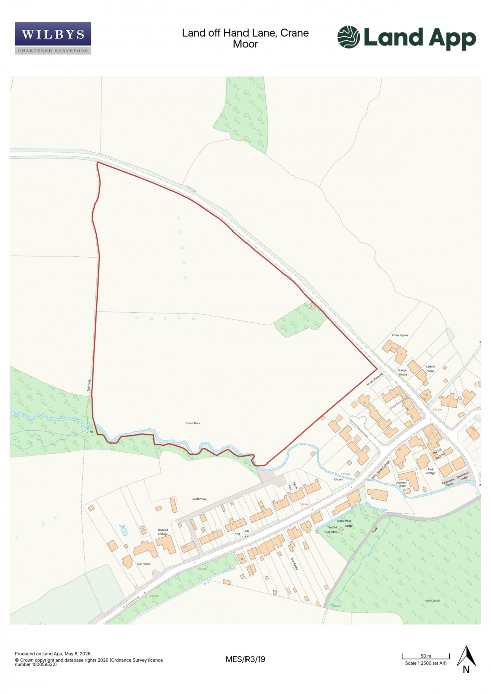 Floorplan for 15.15 acres off Hand Lane, Crane Moor, Sheffield