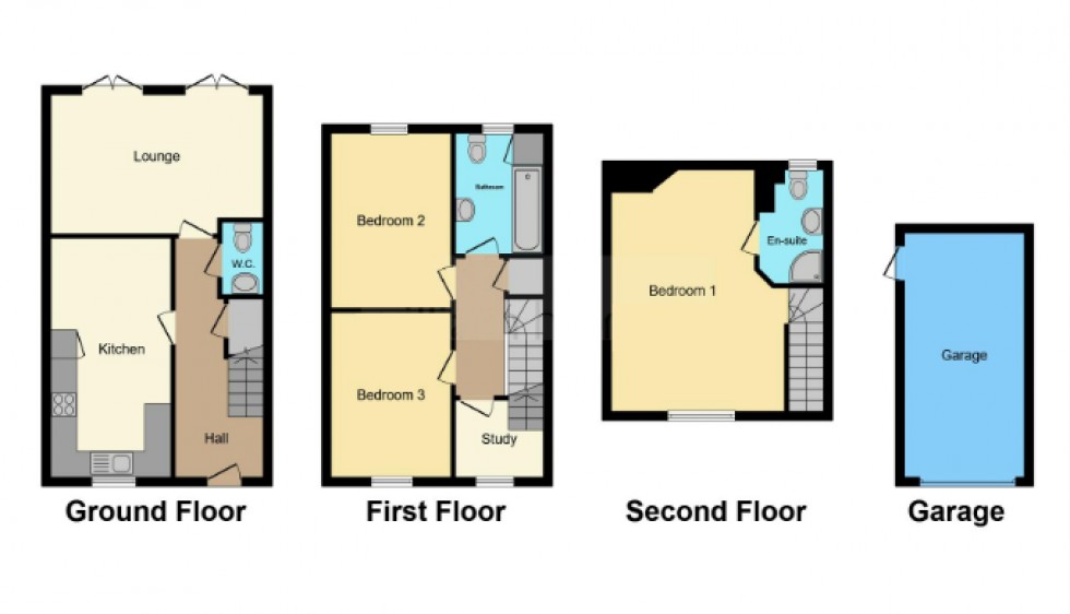 Floorplan for Park Crescent, Bolton-upon-Dearne, Rotherham