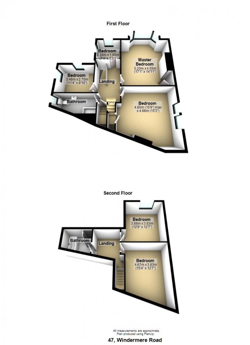 Floorplan for Windermere Road, Barnsley